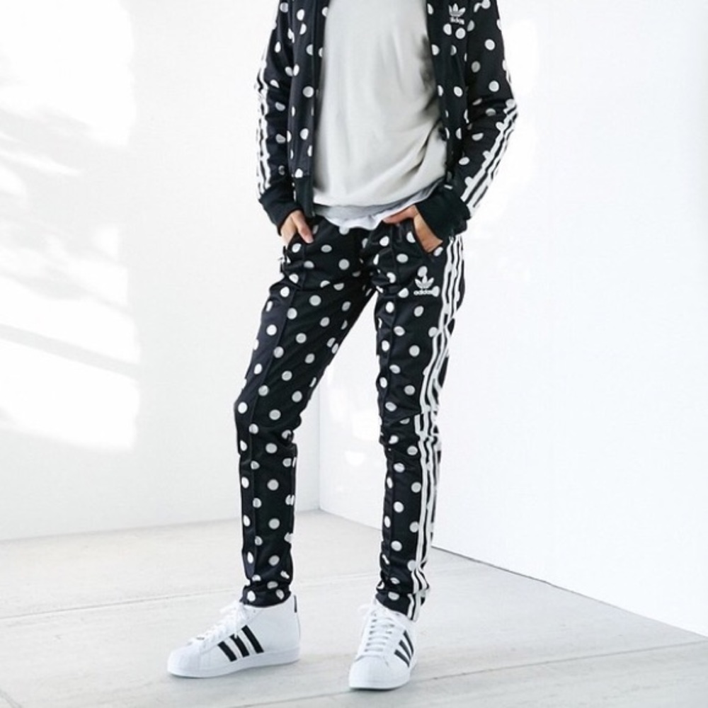 Adidas polka dot pants